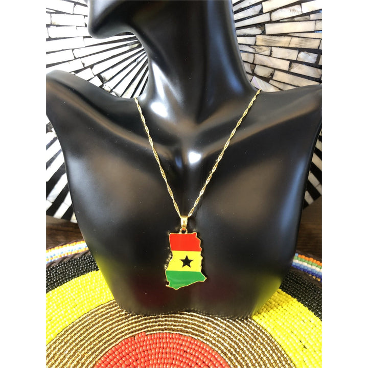 Africa Map & and other Pendant Necklaces - Trufacebygrace