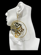 Africa Map laser Cut Earrings - Trufacebygrace