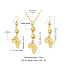 Africa Map Necklace Set - Trufacebygrace