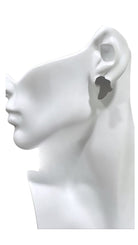 Africa Map Solid Stud Earrings - Trufacebygrace