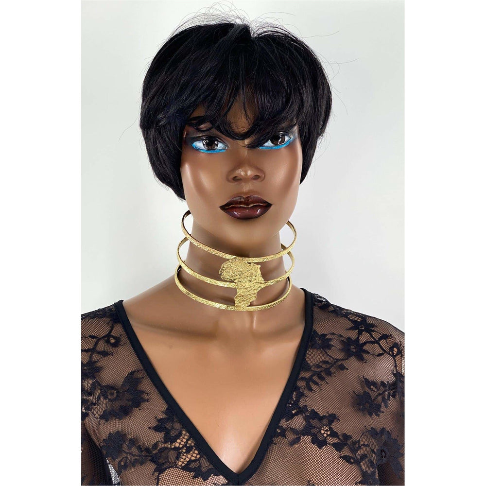 Africa to the World brass Choker - Trufacebygrace