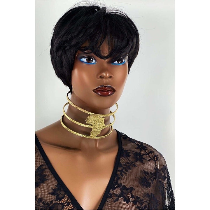 Africa to the World brass Choker - Trufacebygrace