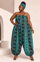 African Print Balloon Jumpsuit - Trufacebygrace