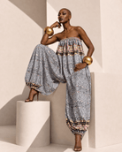 African Print Balloon Jumpsuit - Trufacebygrace