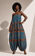 African Print Balloon Jumpsuit - Trufacebygrace