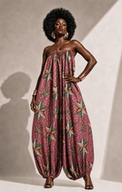 African Print Balloon Jumpsuit - Trufacebygrace
