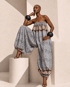 African Print Balloon Jumpsuit - Trufacebygrace