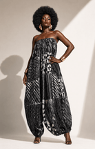African Print Balloon Jumpsuit - Trufacebygrace