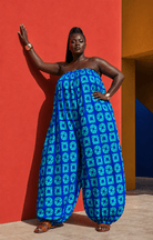 African Print Balloon Jumpsuit - Trufacebygrace