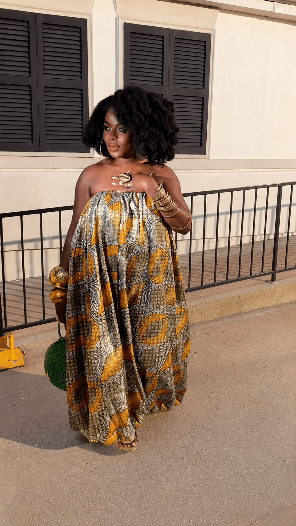 African Print Balloon Jumpsuit - Trufacebygrace