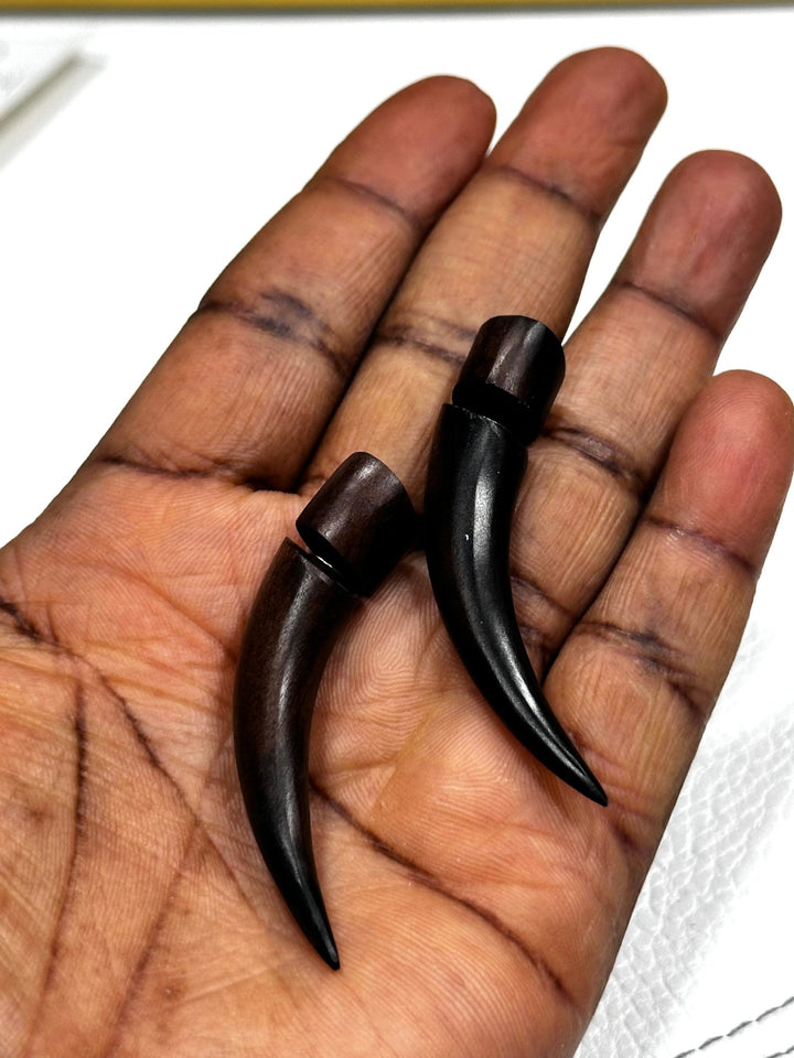 Afrifa Punk Rock Horn faux Ear gauge - Trufacebygrace