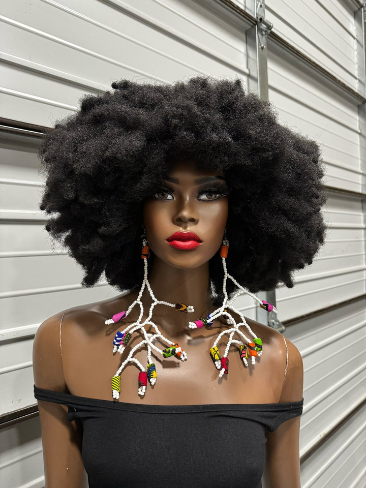 Afrique Elegance Beaded Branch Earrings - Trufacebygrace