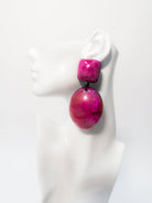 Afro Color Pop Horn Drop Earrings - Trufacebygrace
