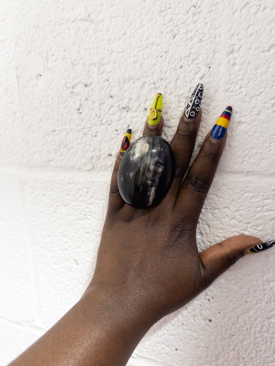 Afro Color Pop Horn Ring - Natural Series - Trufacebygrace