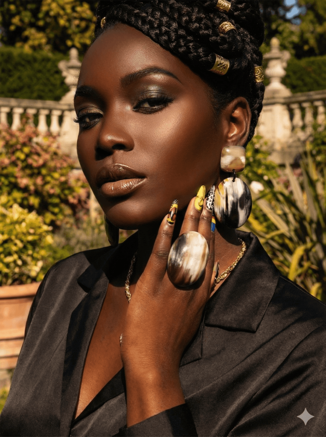 Afro Color Pop Horn Rings - Trufacebygrace