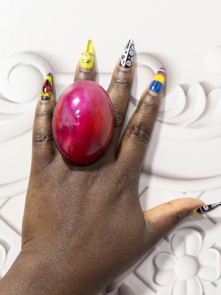 Afro Color Pop Horn Rings - Trufacebygrace