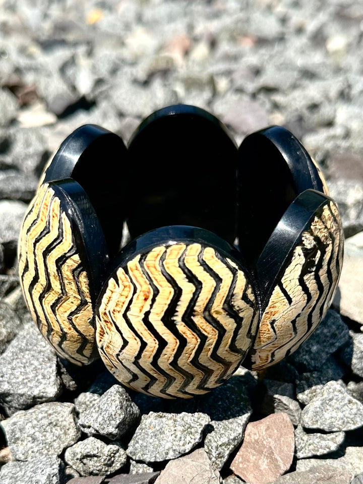 Afro Safari Horn Print Bracelets - Trufacebygrace