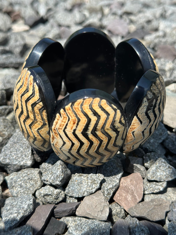Afro Safari Horn Print Bracelets - Trufacebygrace