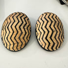 Afro Safari Horn Print Stud Earrings - Trufacebygrace