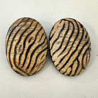 Afro Safari Horn Print Stud Earrings - Trufacebygrace