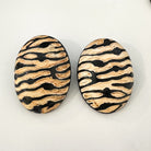 Afro Safari Horn Print Stud Earrings - Trufacebygrace