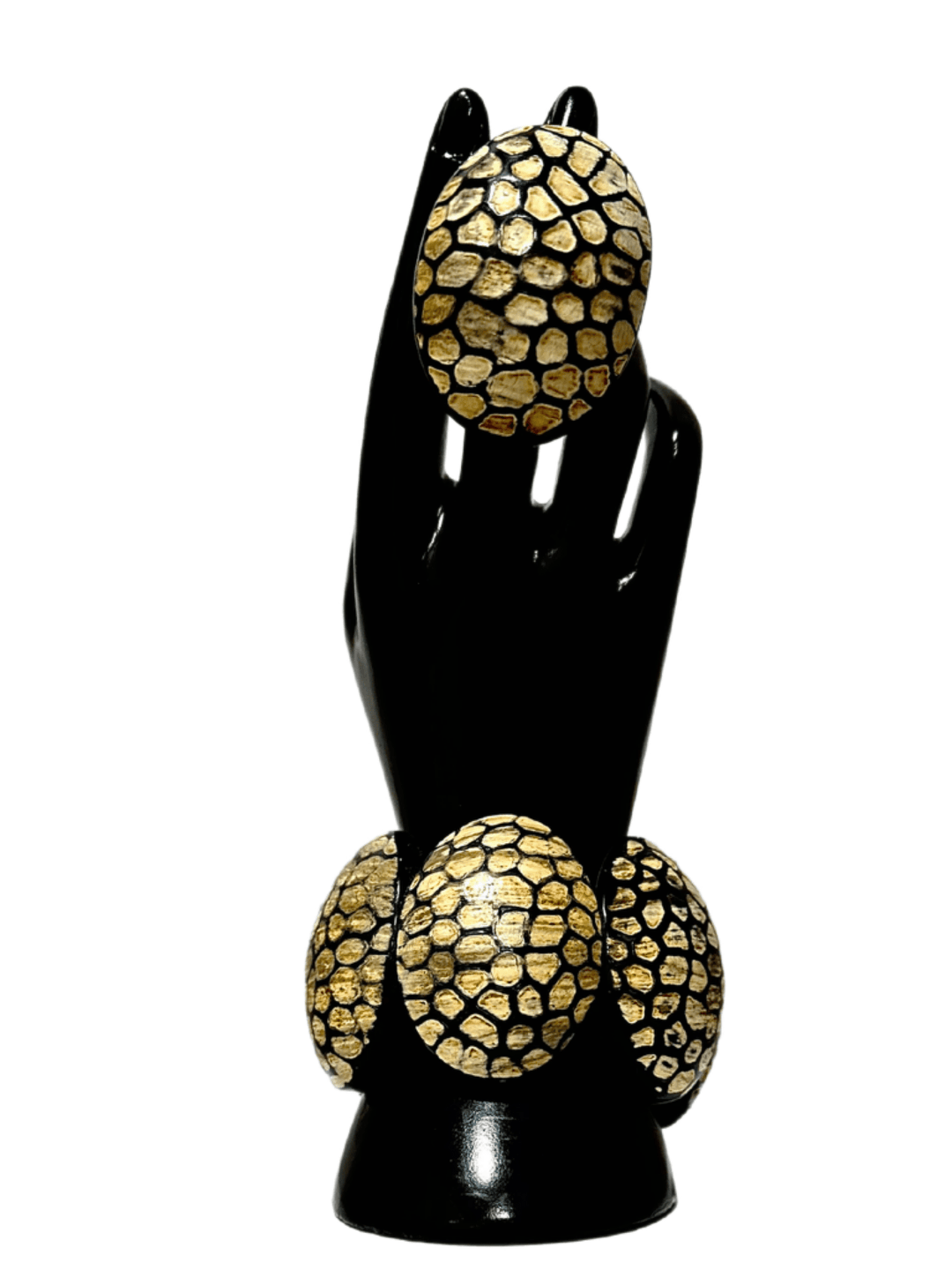 Afro Safari Horn Ring Oval - Tortoise Mosaic Ring - Trufacebygrace