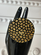 Afro Safari Horn Ring Round - Tortoise Mosaic Ring - Trufacebygrace