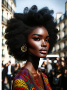 Afro Symbol Gold plated earring - Trufacebygrace