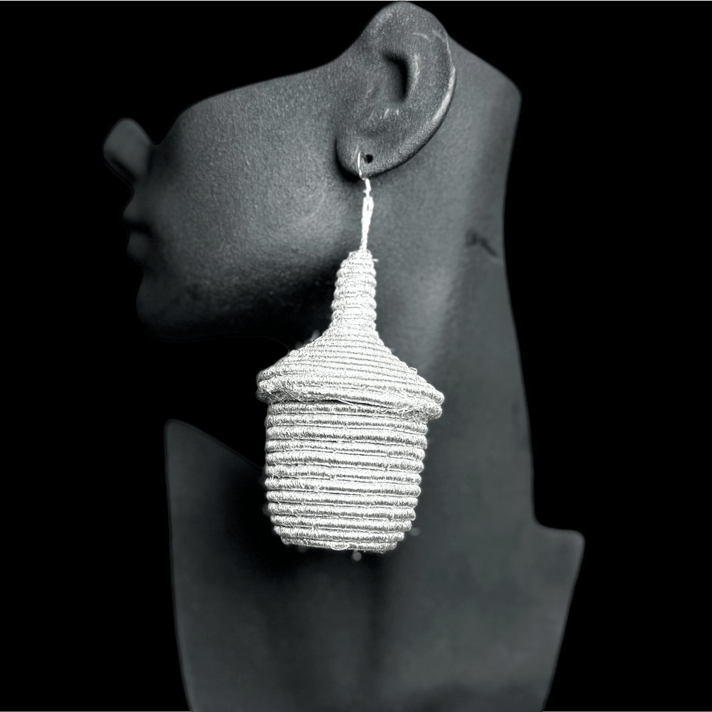 Agaseke Basket Earrings – Metallic Royal Edition - Trufacebygrace