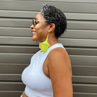 Agaseke Drop Earrings – lime Green - Trufacebygrace