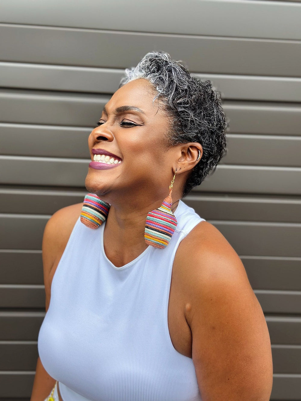 Agaseke Drop Earrings – rainbow sherbet - Trufacebygrace