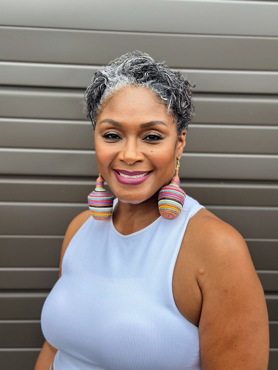 Agaseke Drop Earrings – rainbow sherbet - Trufacebygrace