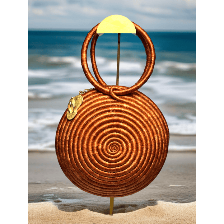 Agaseke Luxe Woven Circle Bag - Trufacebygrace