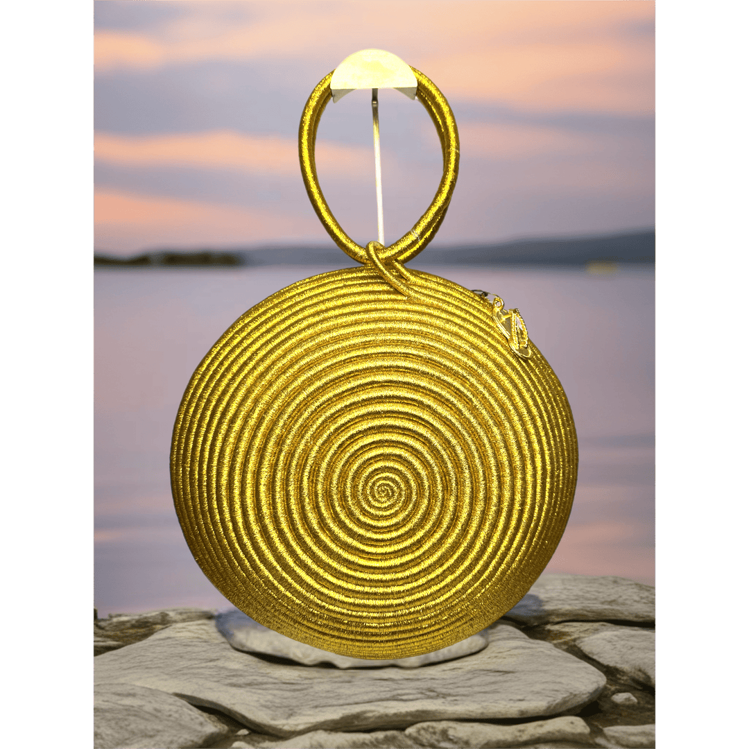 Agaseke Luxe Woven Circle Bag - Trufacebygrace