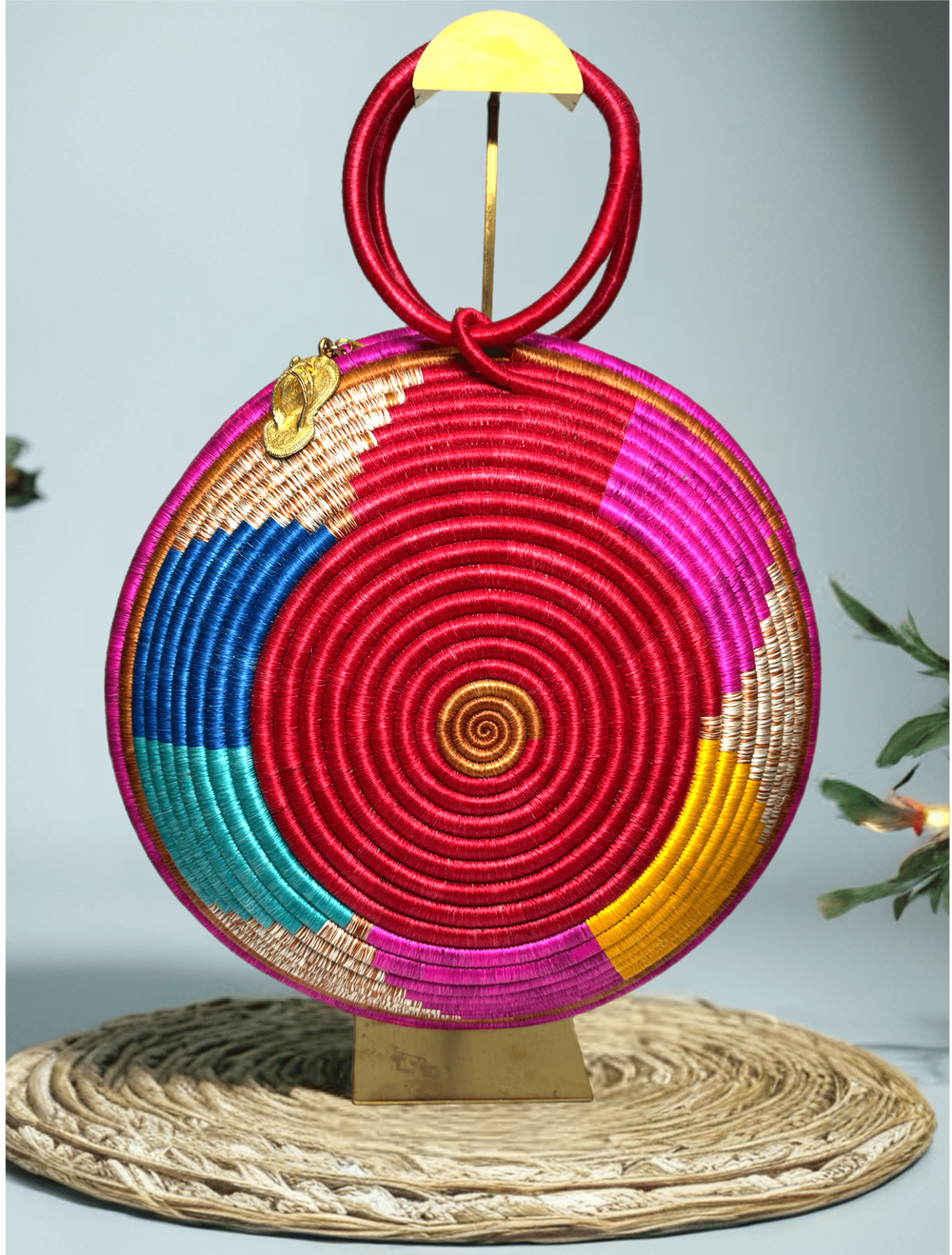 Agaseke Luxe Woven Circle Bag - Trufacebygrace