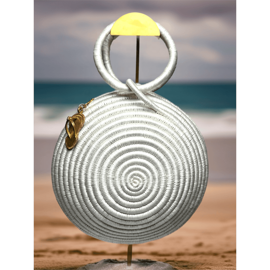 Agaseke Luxe Woven Circle Bag - Trufacebygrace