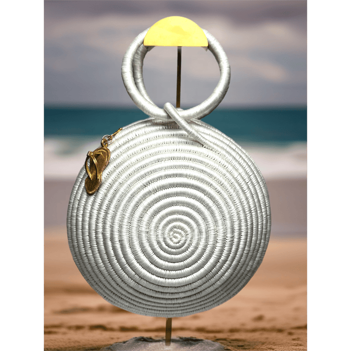 Agaseke Luxe Woven Circle Bag - Trufacebygrace