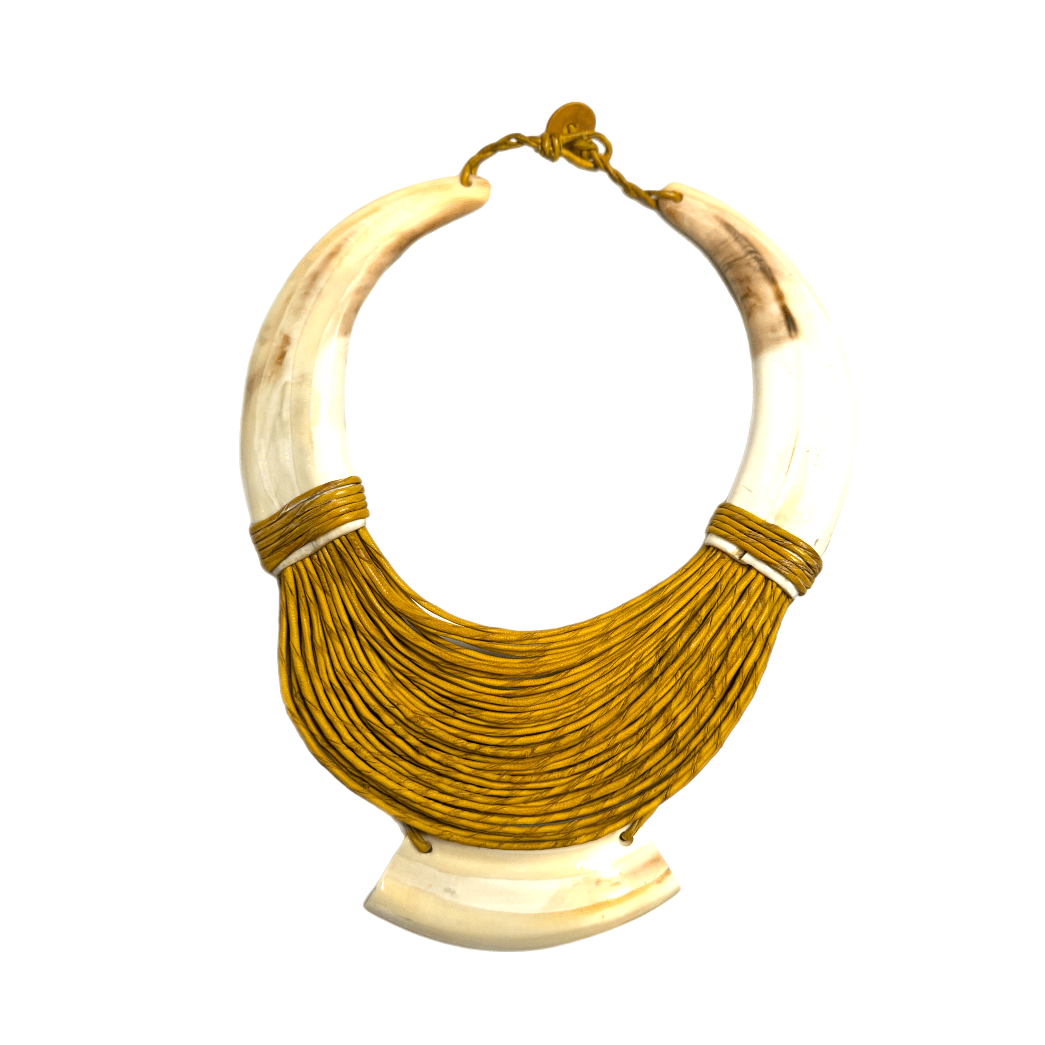 Ahenkan Bone And Leather Collar - Trufacebygrace