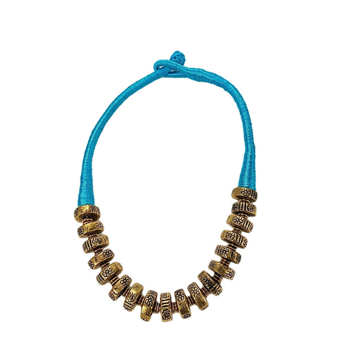 Ahoma and Vintage Metal Necklace - Trufacebygrace