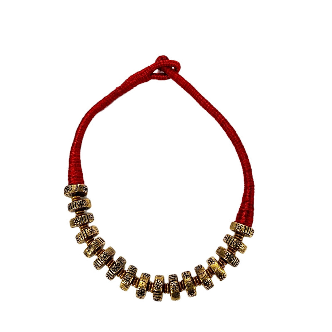 Ahoma and Vintage Metal Necklace - Trufacebygrace