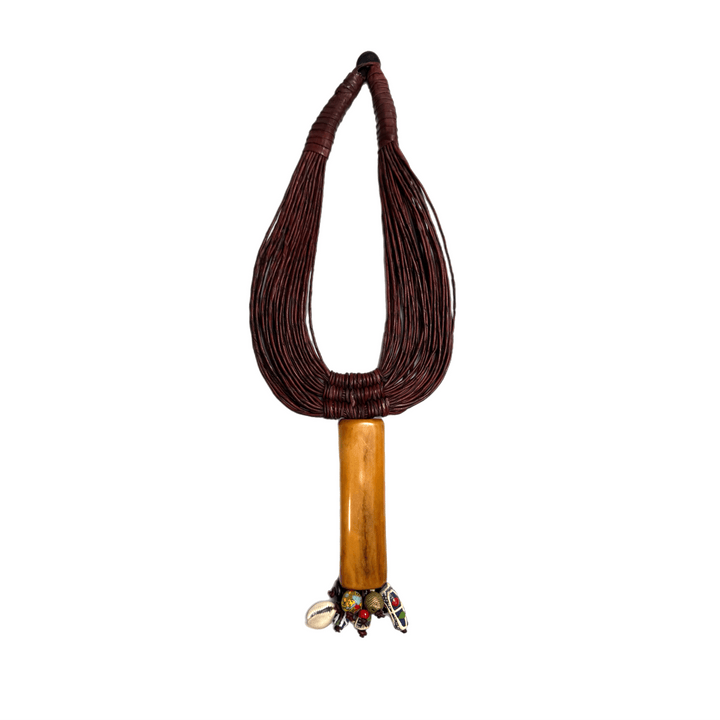 Ahuoden Leather and Bone Necklace - Trufacebygrace