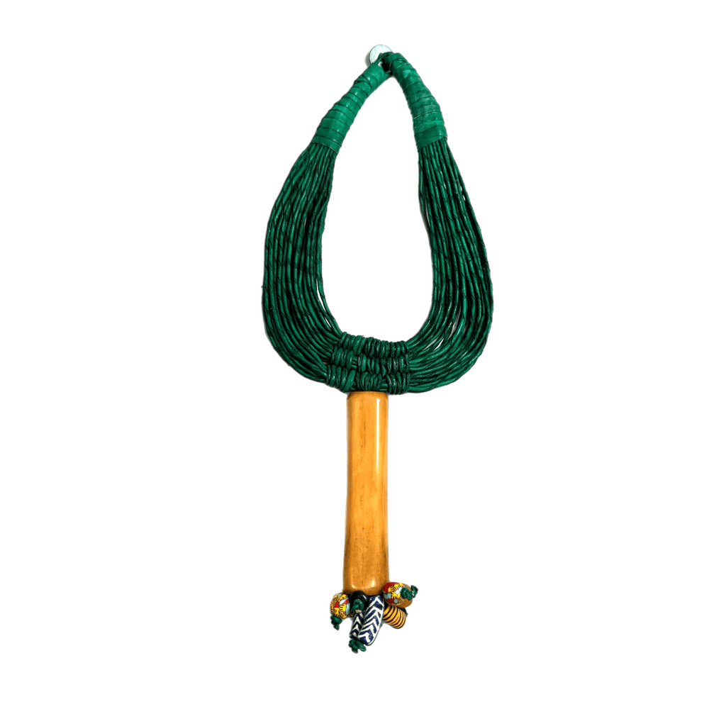 Ahuoden Leather and Bone Necklace - Trufacebygrace