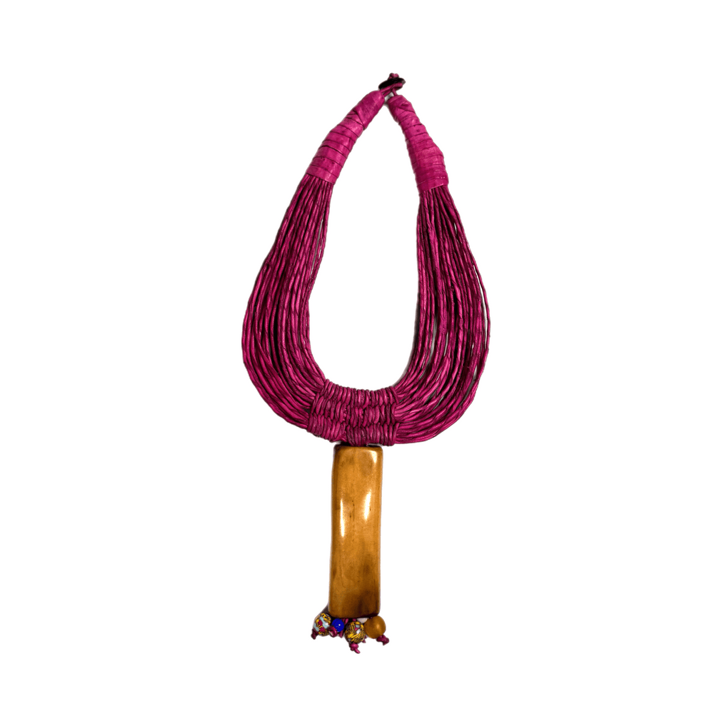 Ahuoden Leather and Bone Necklace - Trufacebygrace
