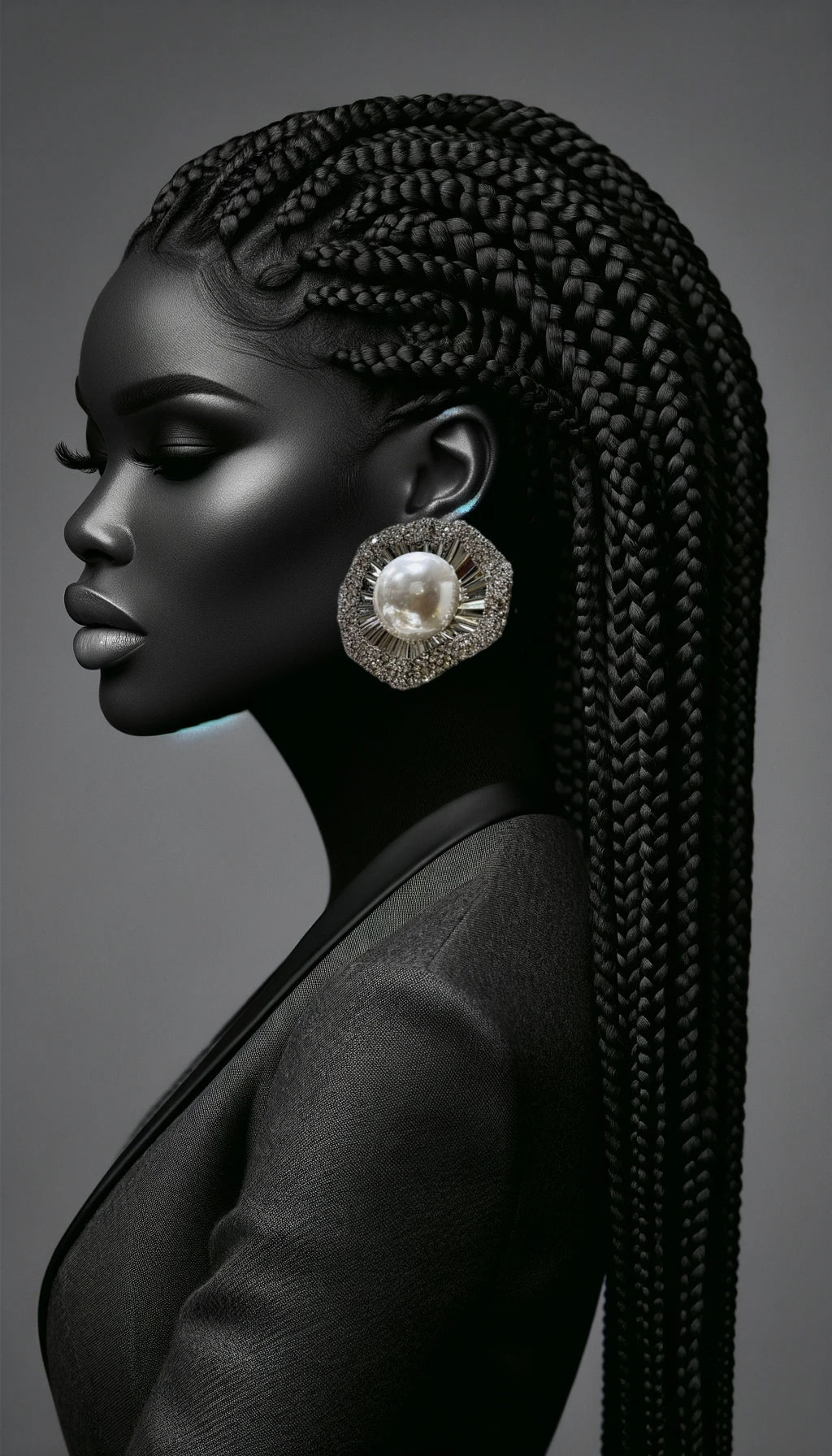 Ahuofe Pearl & Rhinestone Earrings - Trufacebygrace