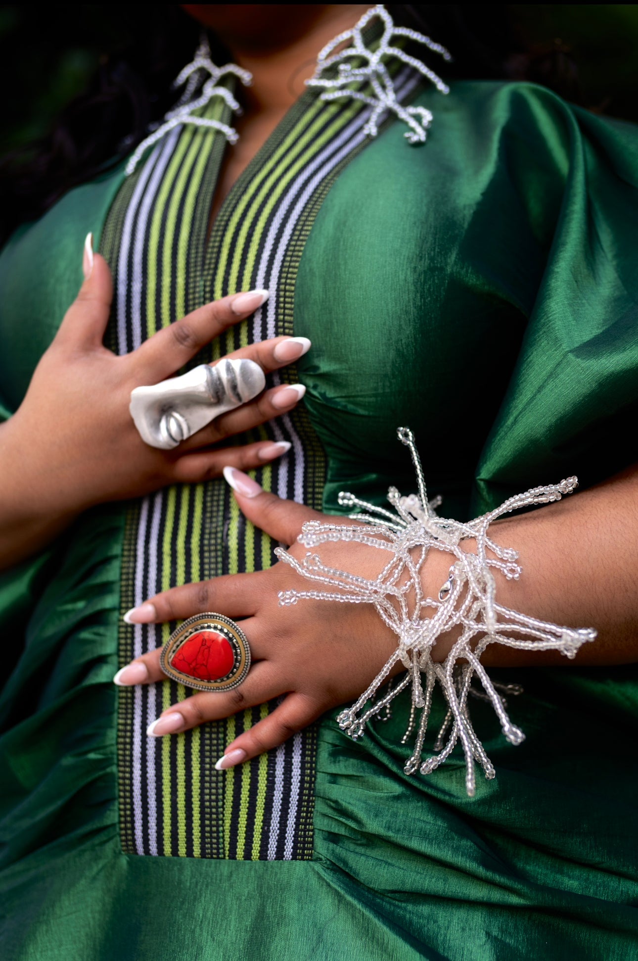 Ahwenie Baako Wrap Bracelet , Necklace / Anklet - Trufacebygrace