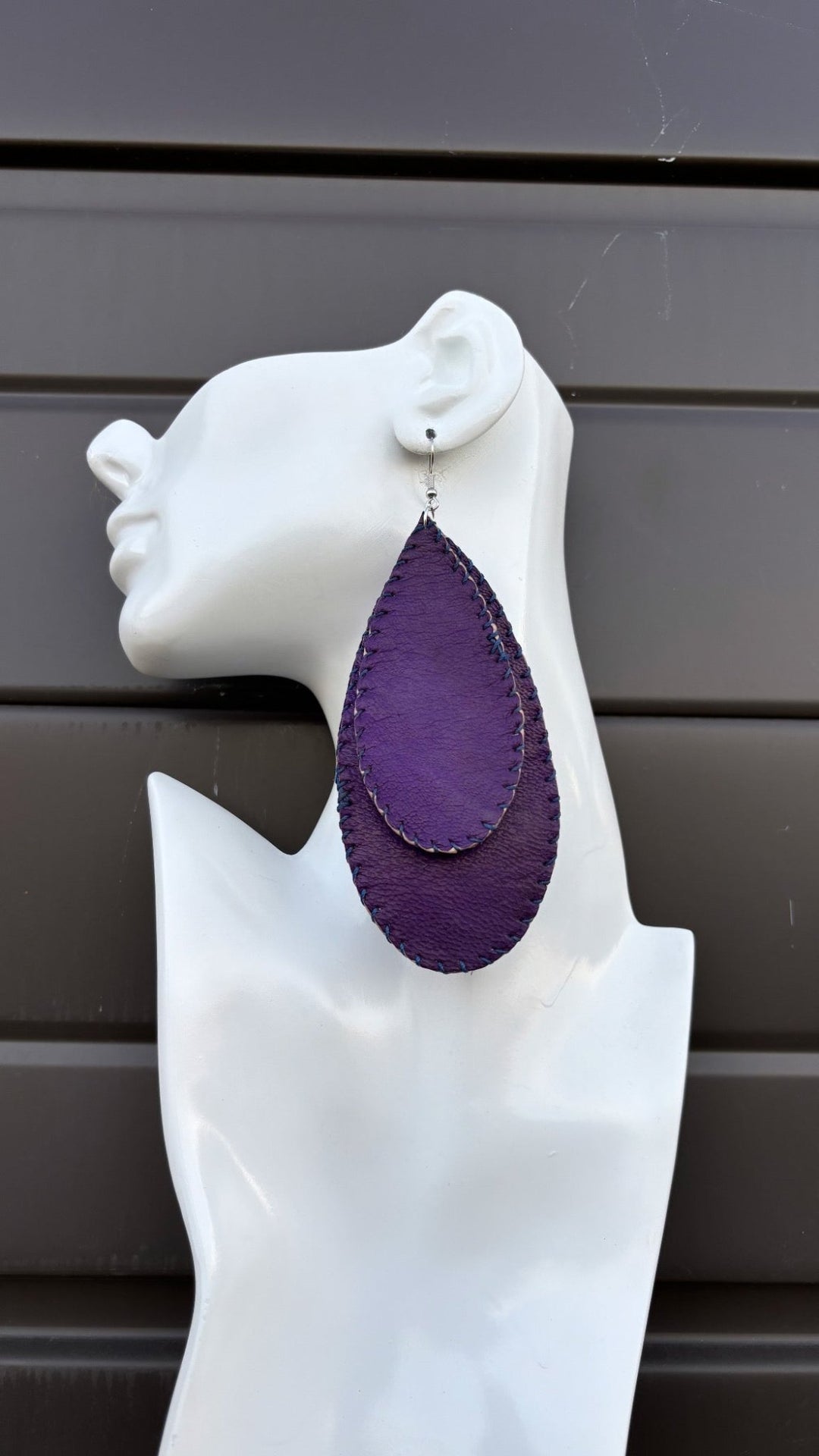 Aminata Genuine leather Earring - Trufacebygrace