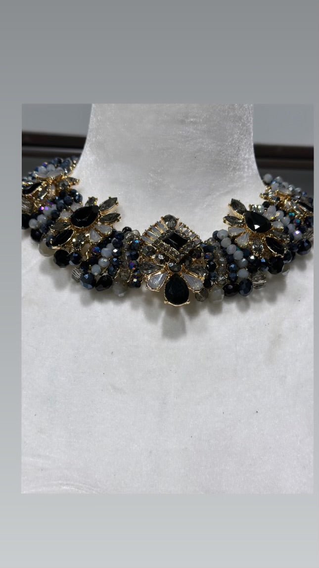 Anadwo Beaded Glam Necklace - Trufacebygrace