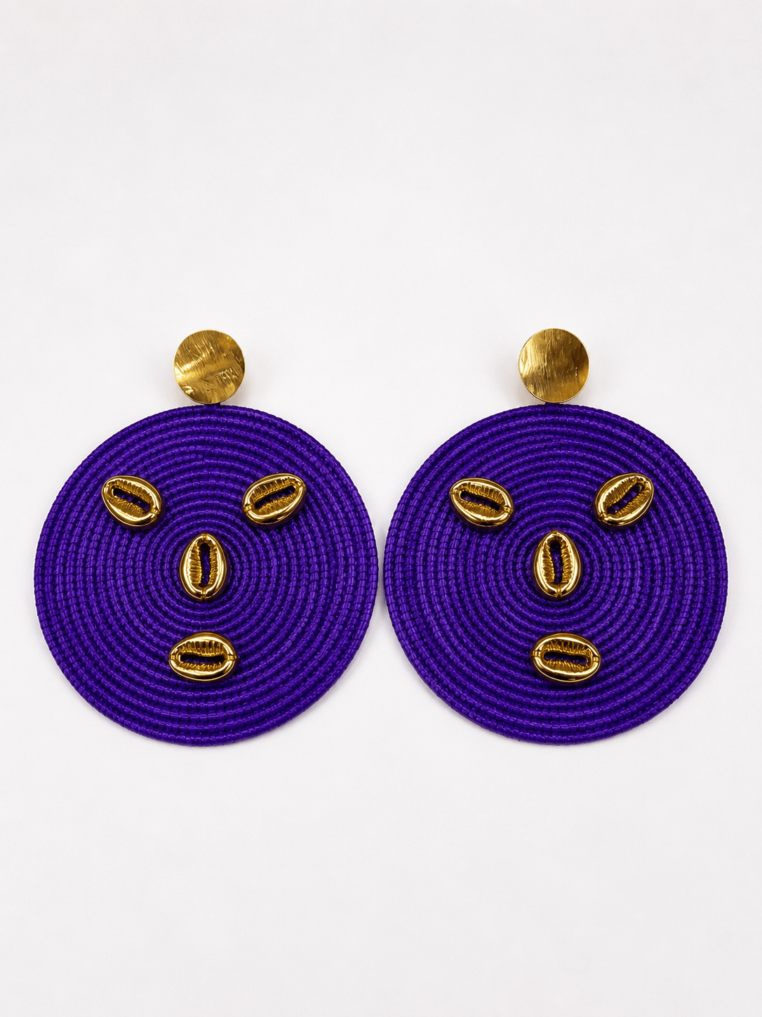 Anansewa Cowry Face Earrings - Trufacebygrace