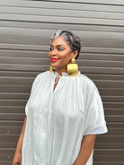 Ancestral Oversized Squares Drop Earring - Trufacebygrace