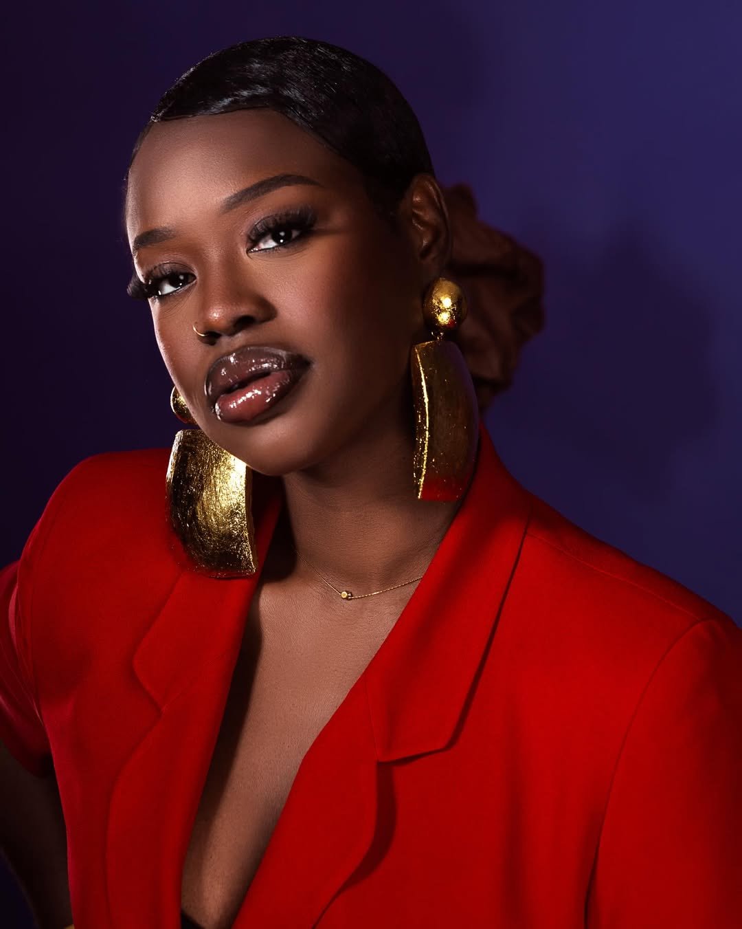Ancestral Oversized Squares Drop Earring - Trufacebygrace